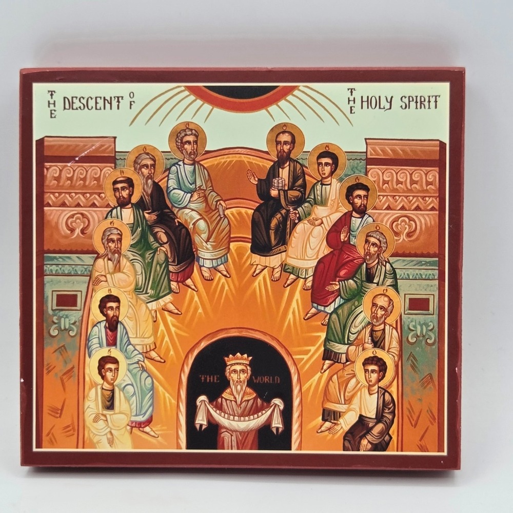 DESCENT Of The HOLY SPIRIT Orthodox Icon Plaque